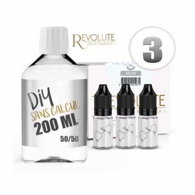 Pack DIY 200 ml en 50/50 Revolute