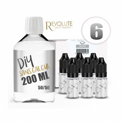 Pack DIY 6 200 ml en 50/50 Revolute