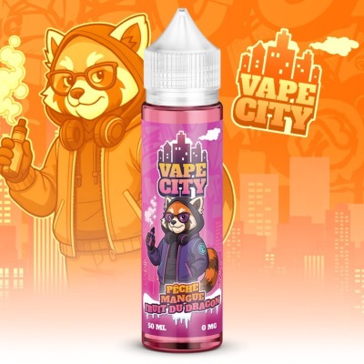 Pêche Mangue Fruit du Dragon 50ml - Vape City