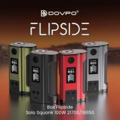 Box Flipside Solo 100W 21700/18650 + Bouteille Squonk – Dovpo